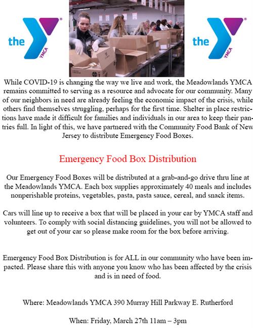 Emergency Food Box Distribution 